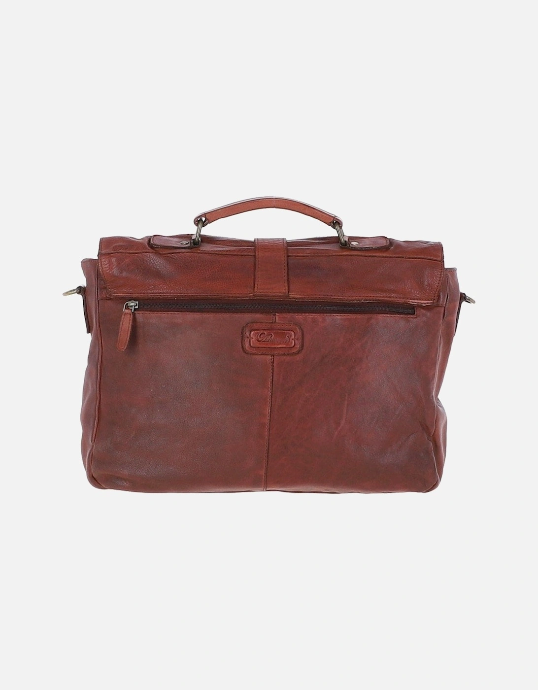 Doris Leather Briefcase Brandy
