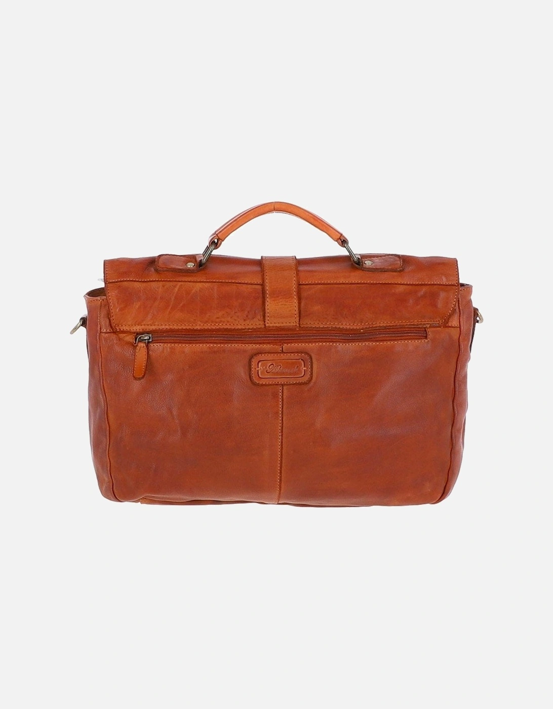 Doris Leather Briefcase Tan