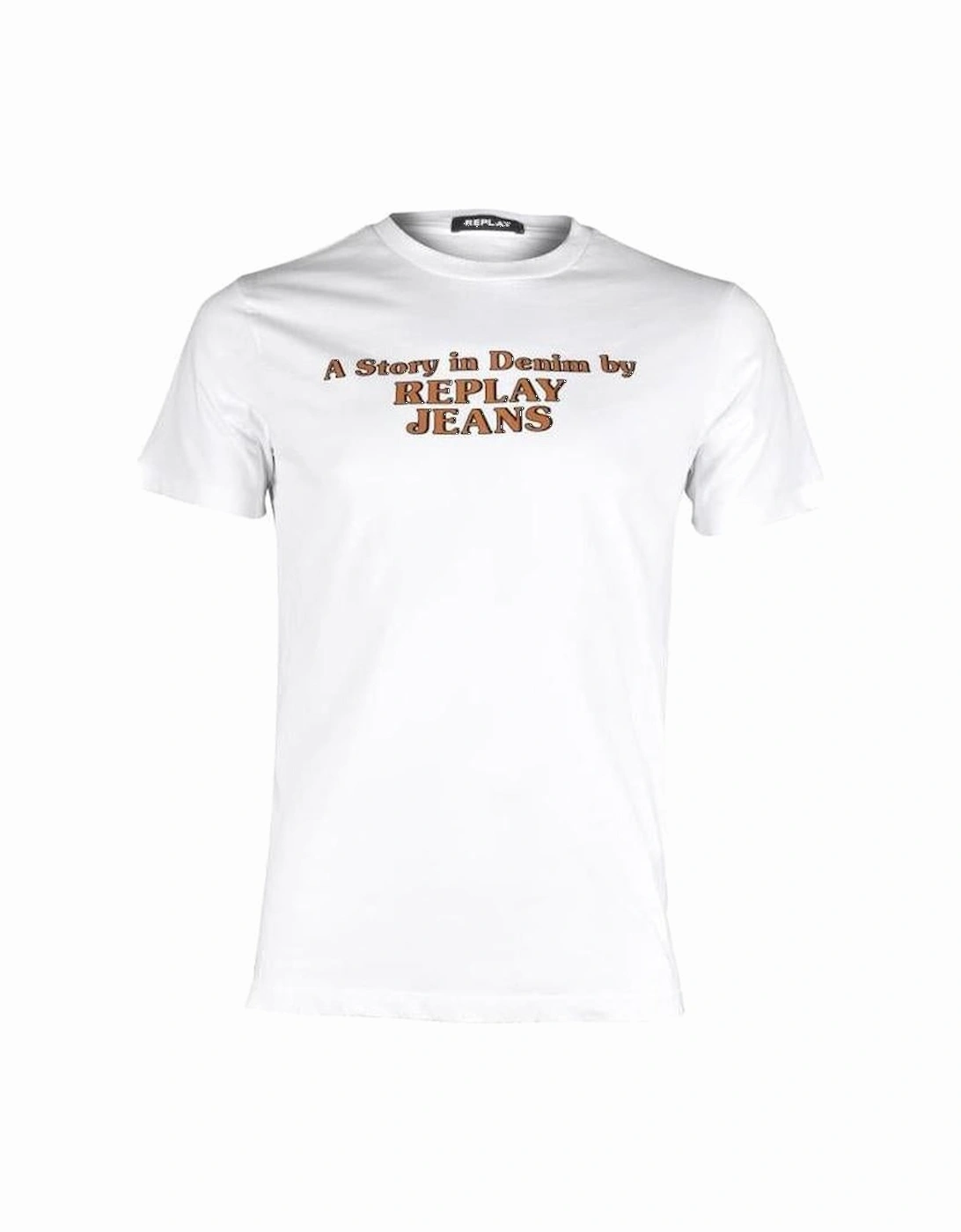 "A Story In Denim" Logo T-Shirt, White, 4 of 3