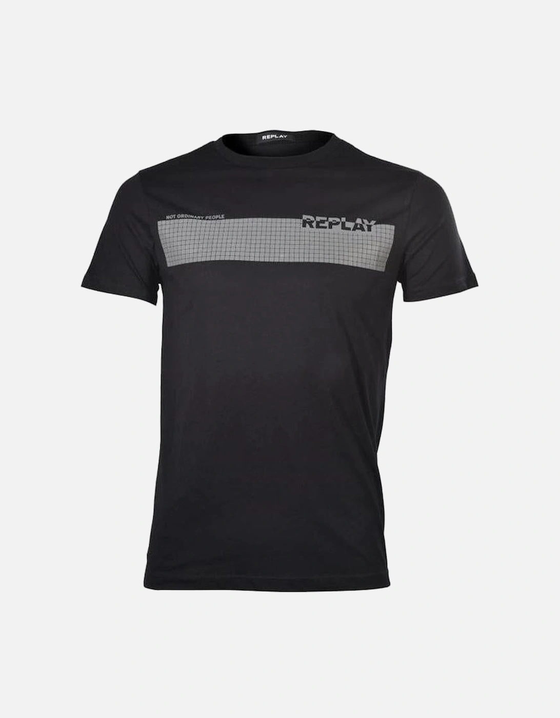 "Not Ordinary People" Dots Logo T-Shirt, Black, 4 of 3