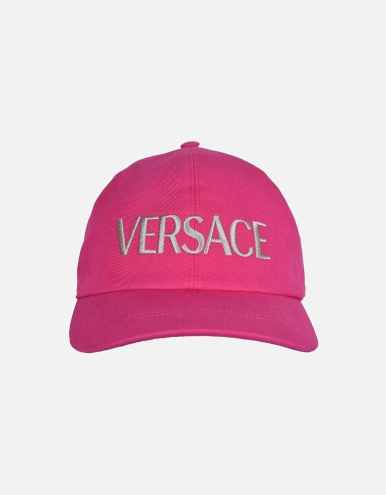 Large Logo Baseball Cap, Pink/silver
