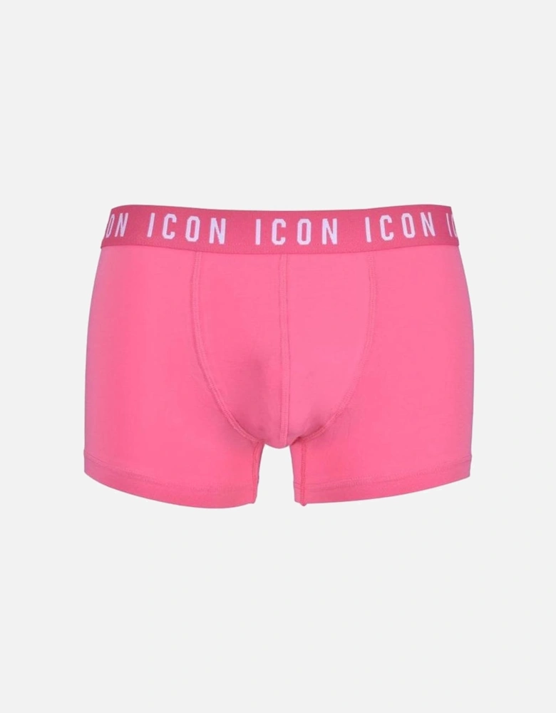 ICON Waistband Boxer Trunk, Fuxia