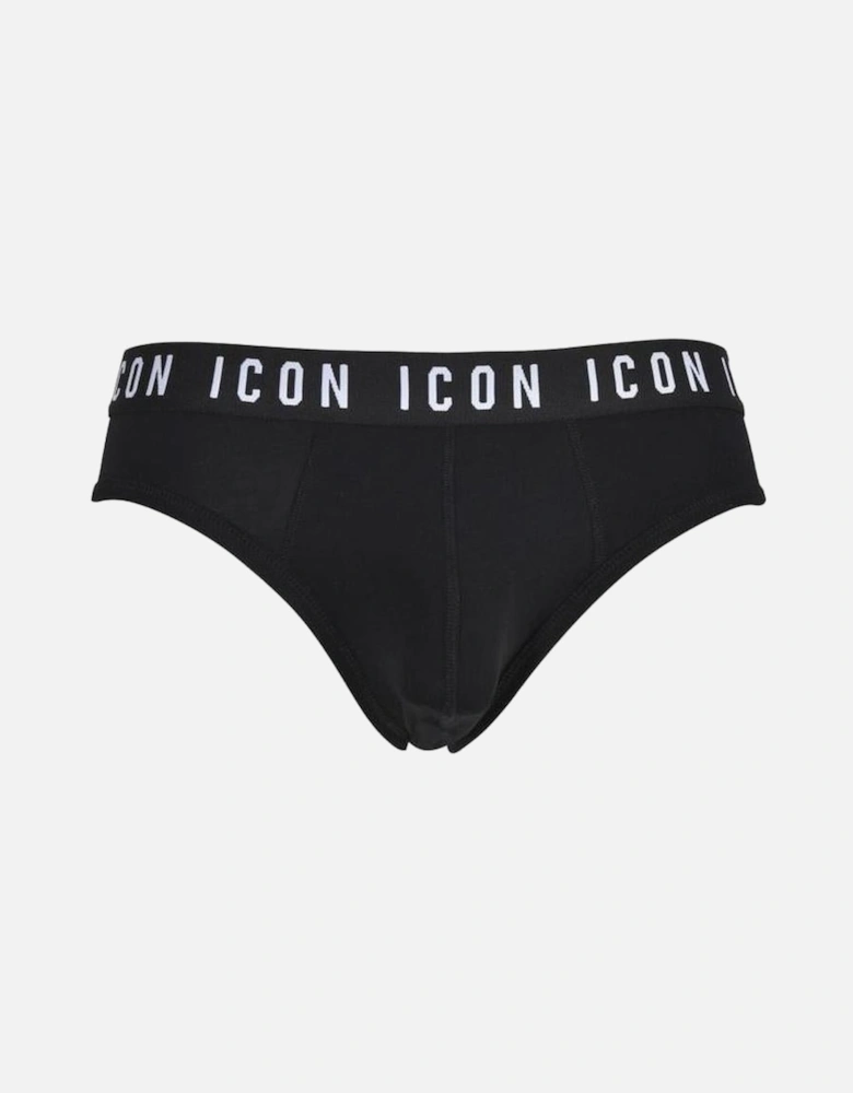 ICON Waistband Brief, Black/white