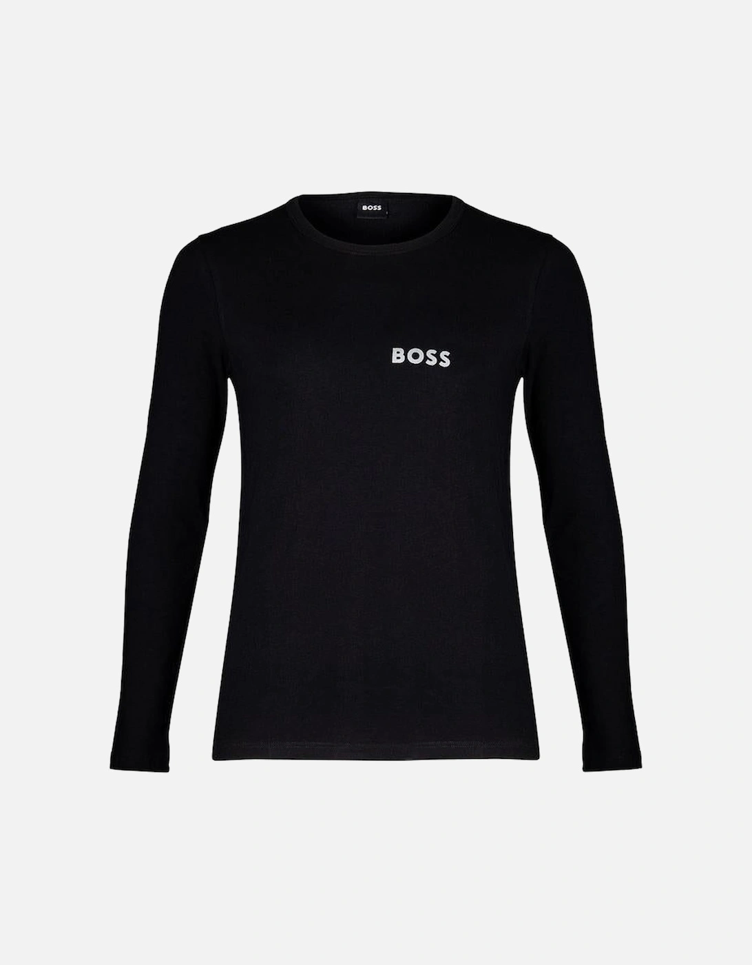 BOSS Luxe Thermal Long-Sleeve Jersey Top, Black, 3 of 2