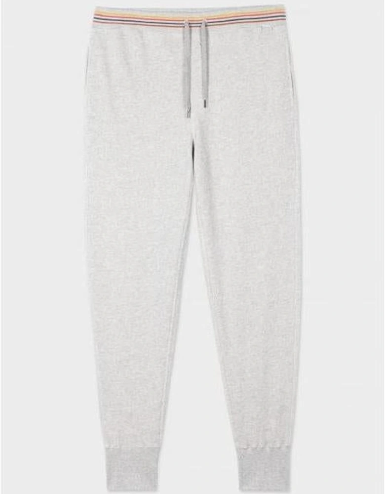 Cosy Artist Stripe Jogging Bottoms, Grey