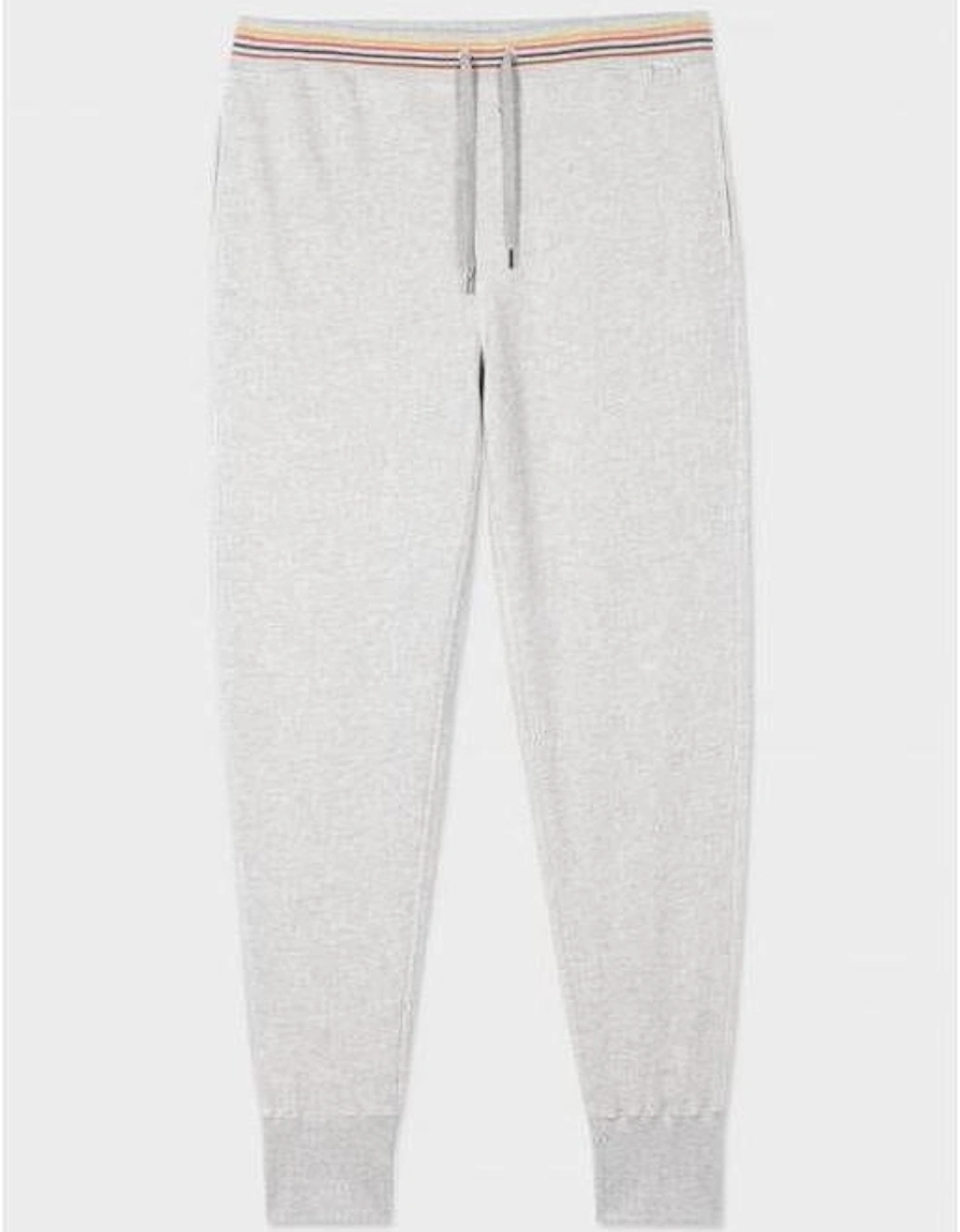 Cosy Artist Stripe Jogging Bottoms, Grey, 8 of 7