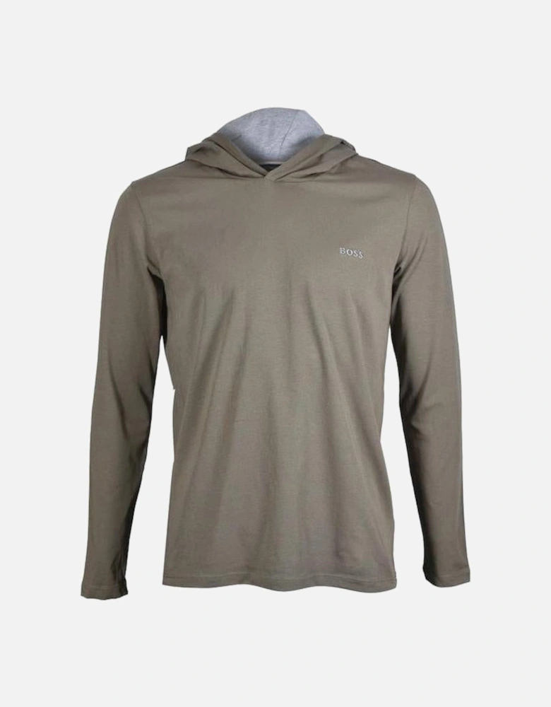 Mix & Match Pullover Loungewear Hoodie, Khaki/grey