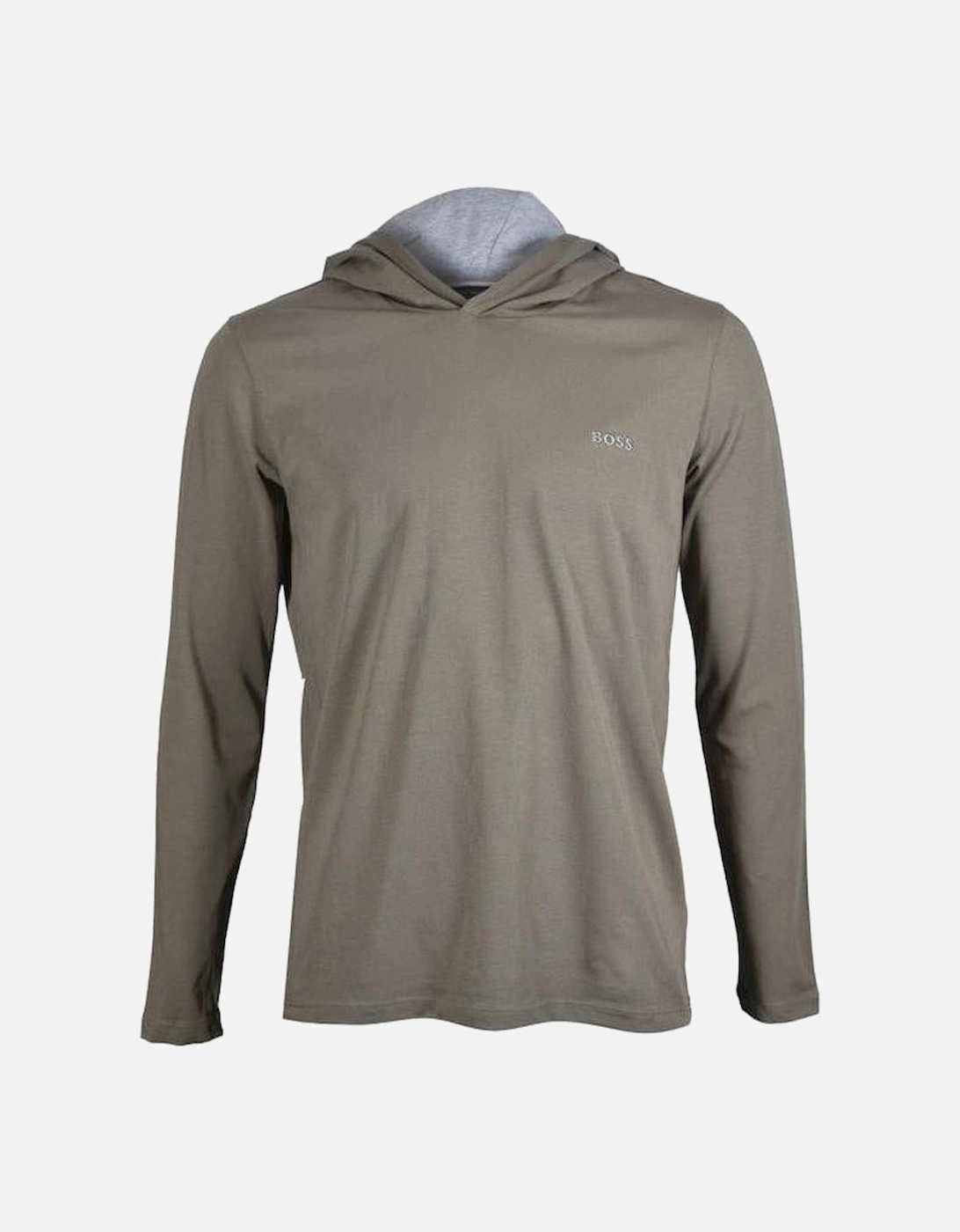 Mix & Match Pullover Loungewear Hoodie, Khaki/grey, 4 of 3