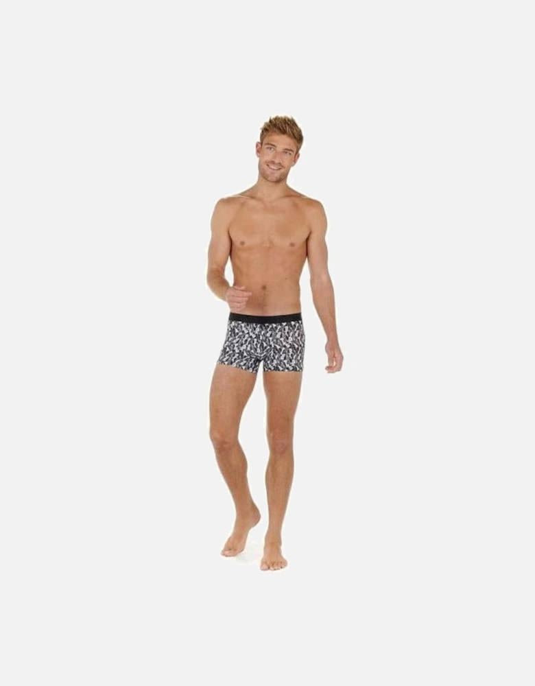 Chess 3D Effect Print Boxer Trunk, Black