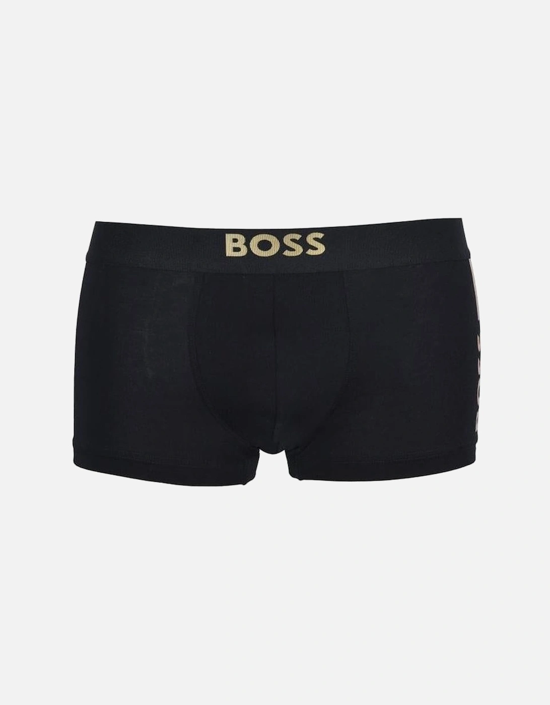 Starlight Side Logo Boxer Trunk, Black/gold, 5 of 4