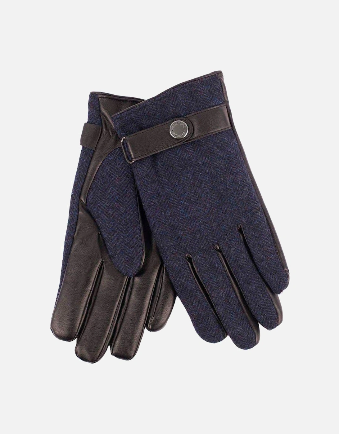 Heritage Traditions Herringbone Stud strap glove Navy, 3 of 2