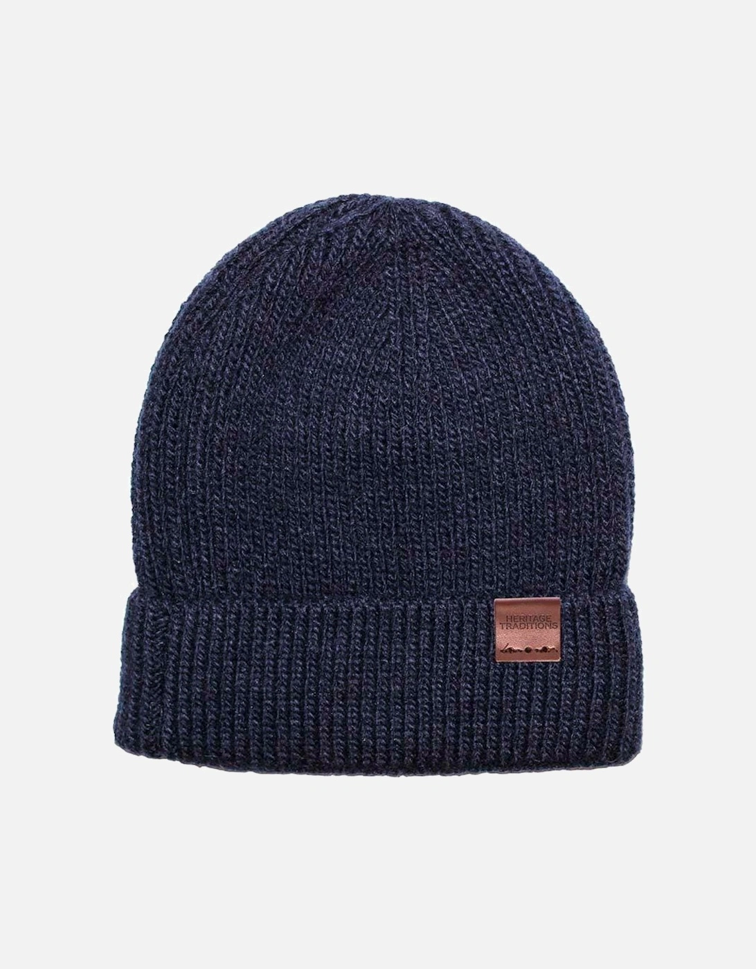 Heritage Traditions Fisherman Wool Mix Beanie Navy, 3 of 2