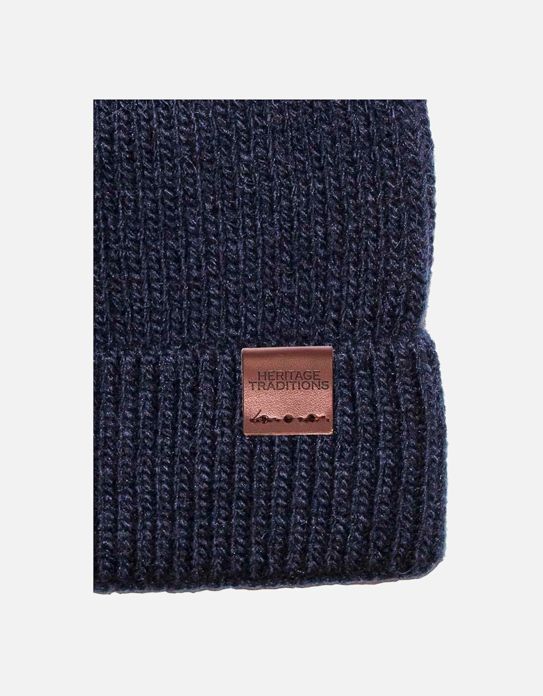 Heritage Traditions Fisherman Wool Mix Beanie Navy
