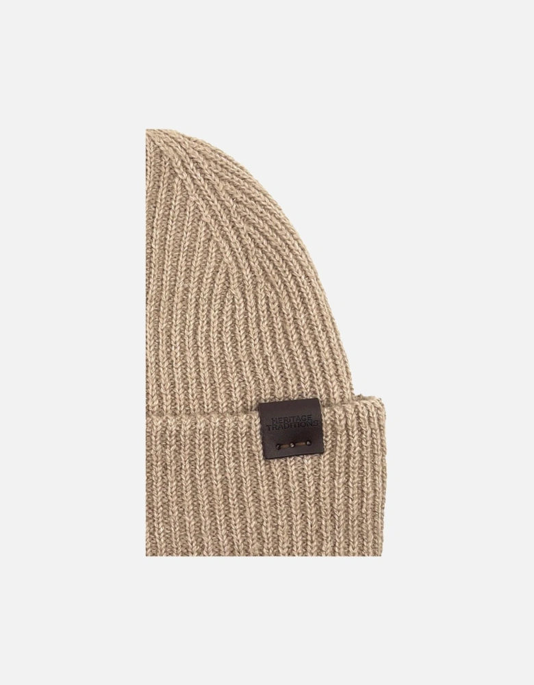 Heritage Traditions Fisherman Recycled Beanie CAMEL