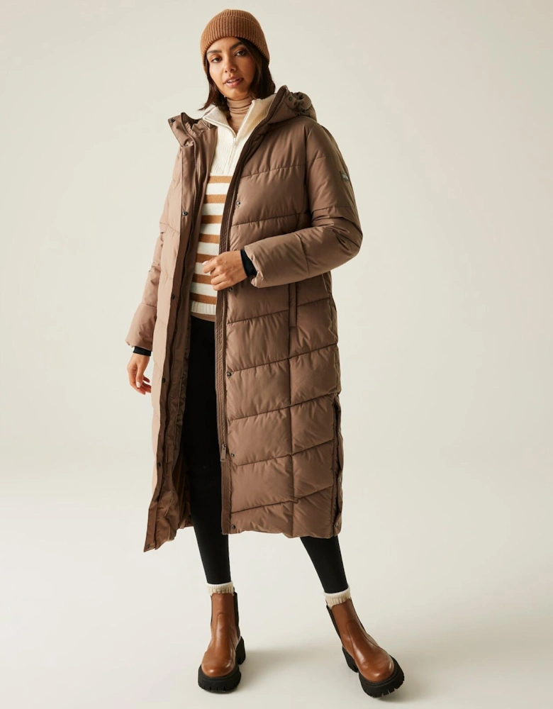 Womens Eloria Longline Quilted Padded Jacket