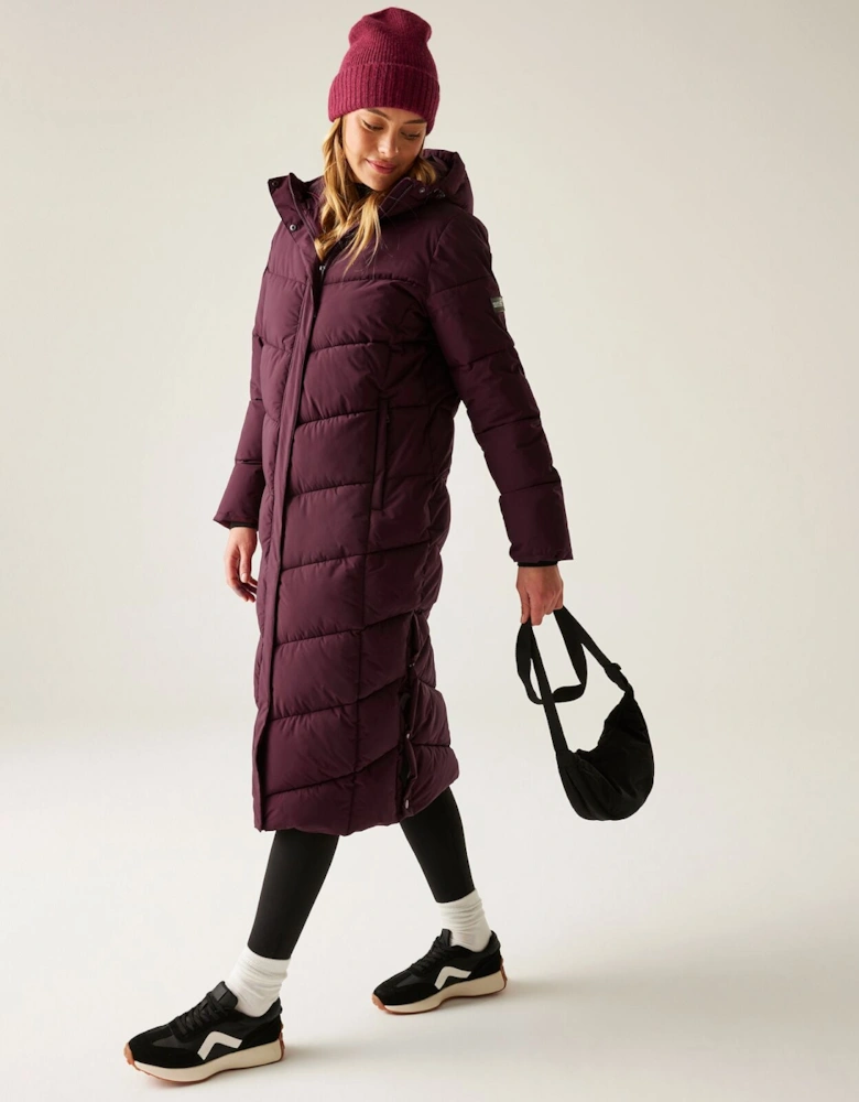 Womens Eloria Longline Quilted Padded Jacket