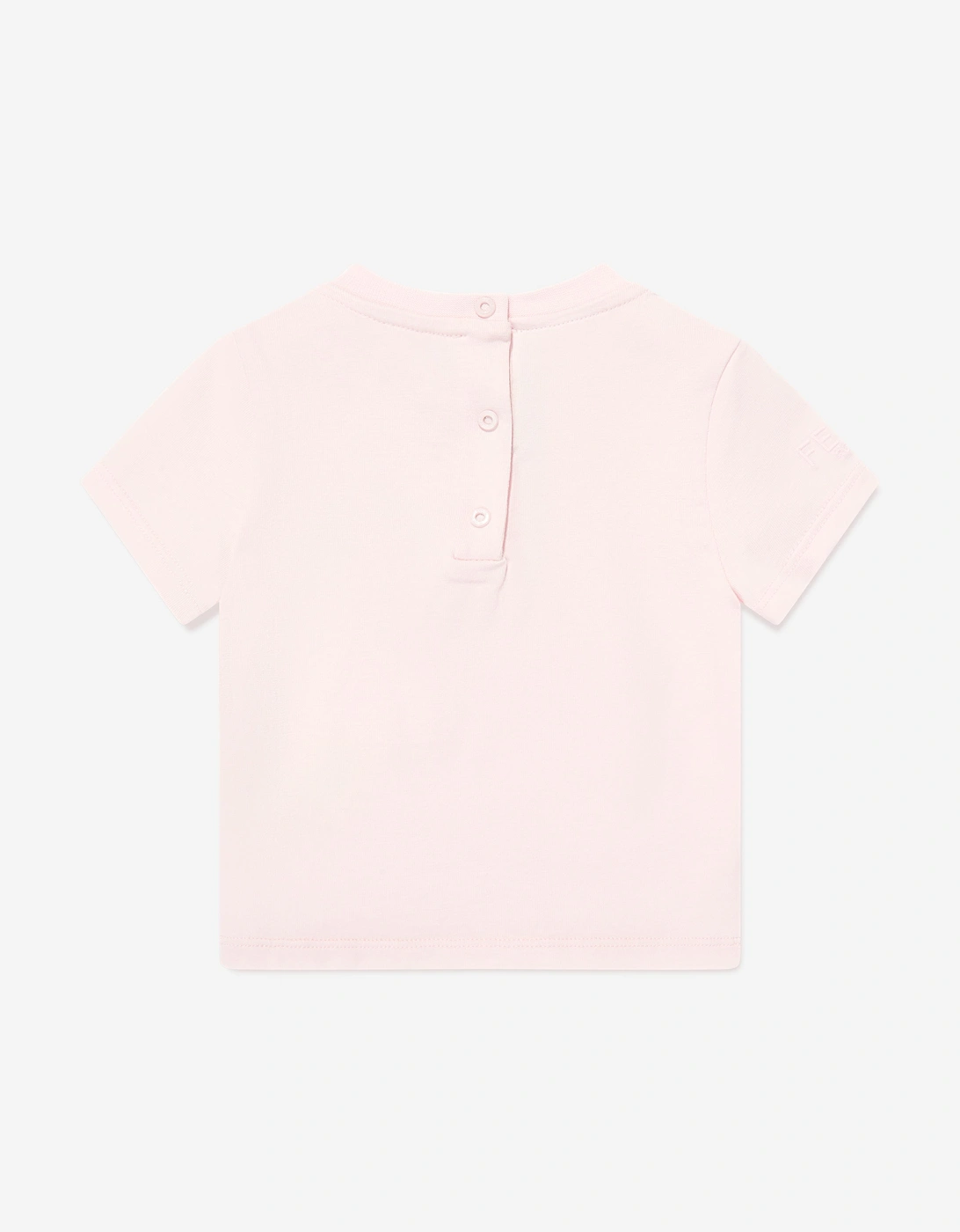 Baby Girls Bear Pocket T-Shirt in Pink