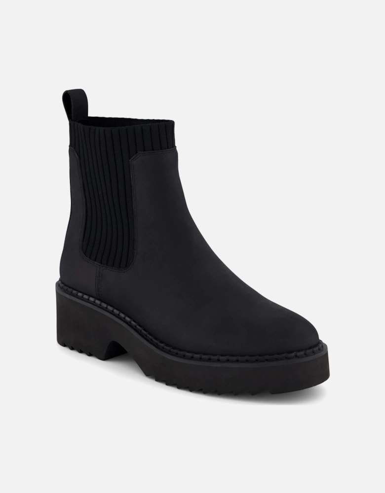 Millie Nubuck Leather Women's Black Boots