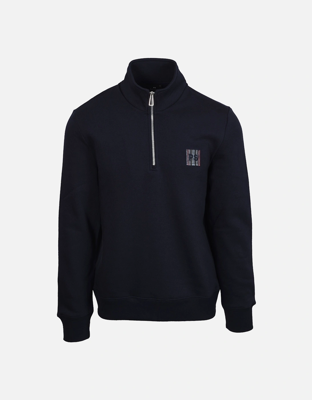 PS LOGO HALF ZIP SWEAT NAVY, 4 of 3