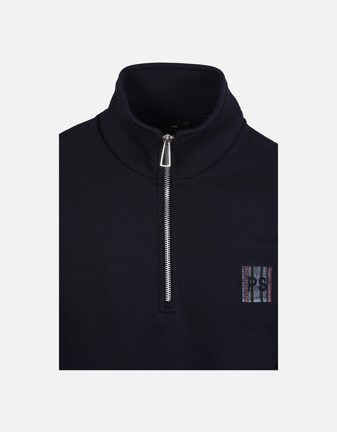 PS LOGO HALF ZIP SWEAT NAVY