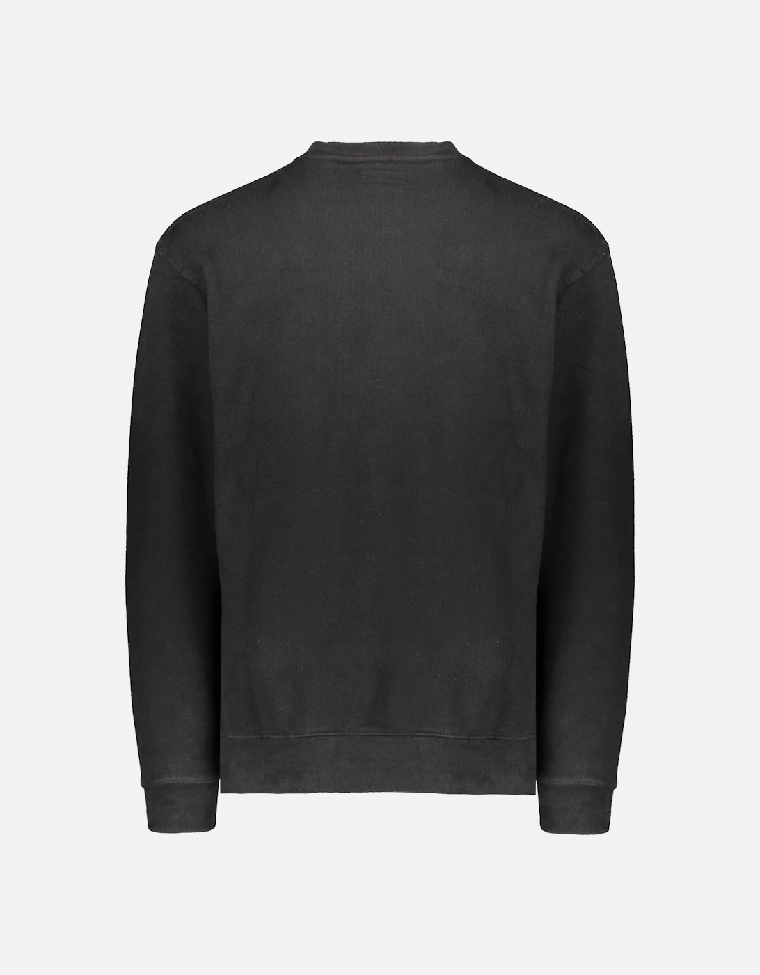 Smiley Oversized Crewneck Sweater - Black