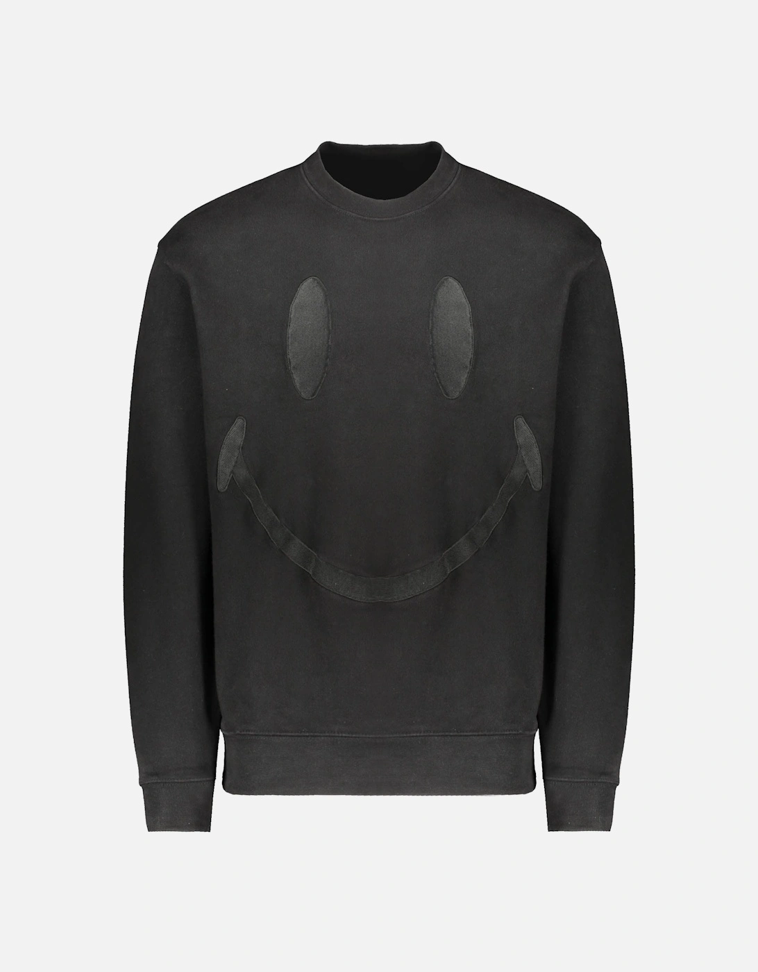 Smiley Oversized Crewneck Sweater - Black, 4 of 3