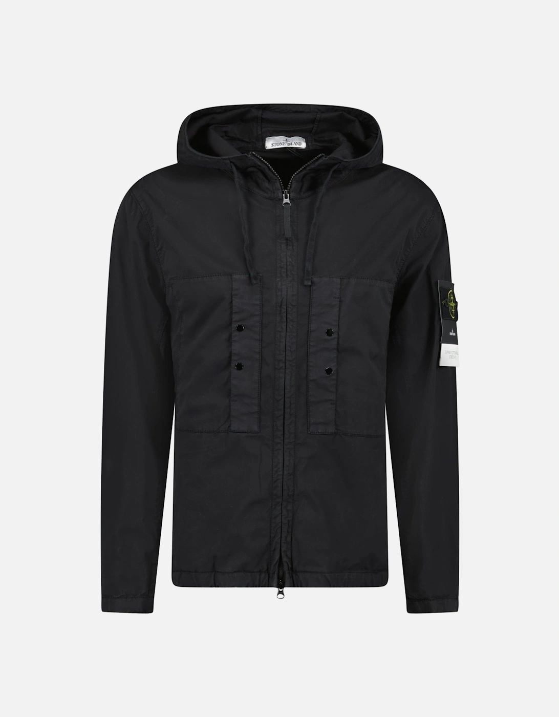Black Chest Pocket Hooded Jacket, 6 of 5