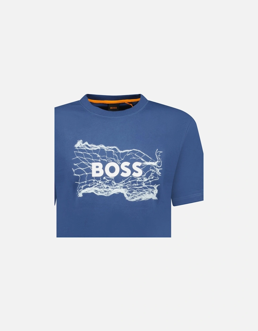 Blue Cotton Jersey Artwork T-shirt