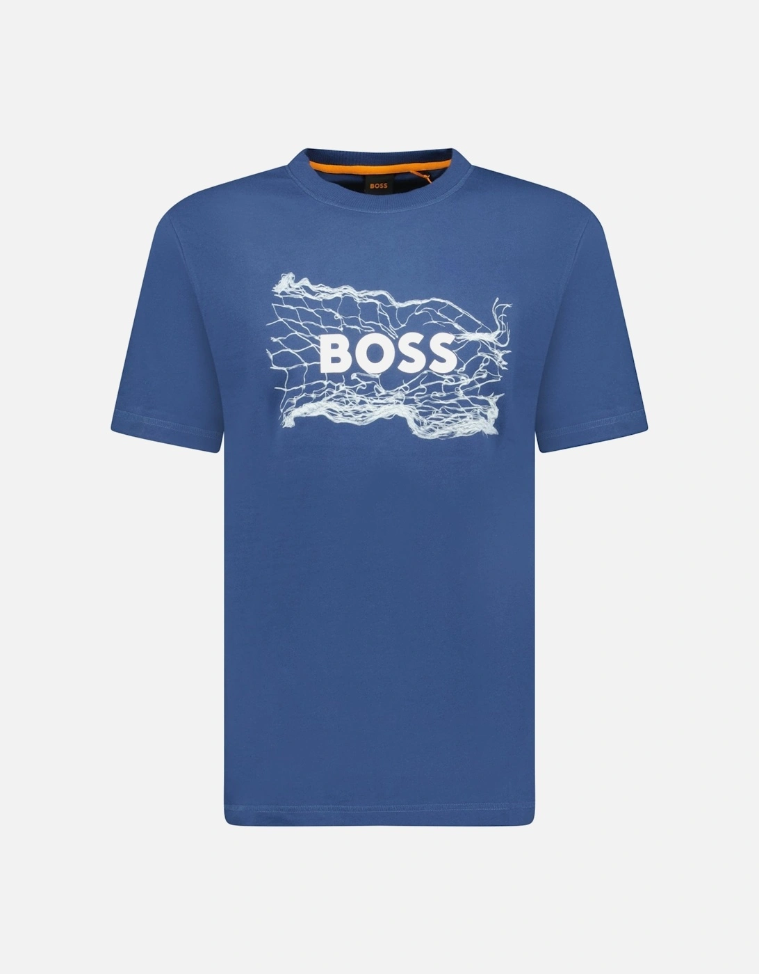 Blue Cotton Jersey Artwork T-shirt, 4 of 3