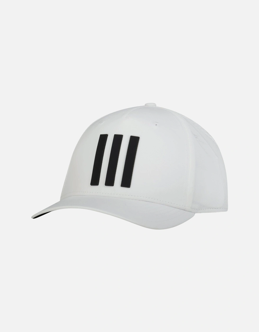 Men's Adidas Tour 3 Stripe Cap White - Size, One Size
