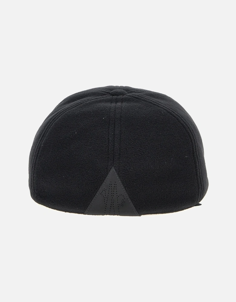 Grenoble Logo Patch Fleece Cap in Black