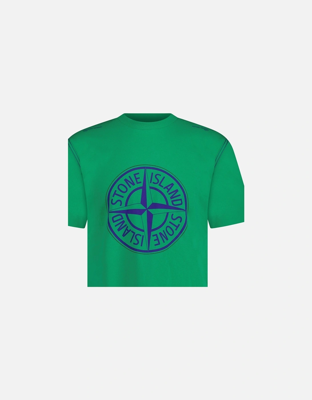 Compass Logo Print T-Shirt Green