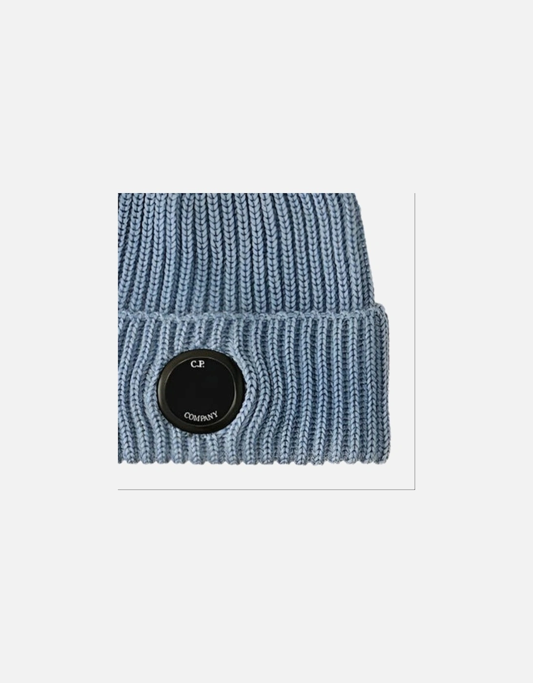 Lens Wool Beanie in Blue