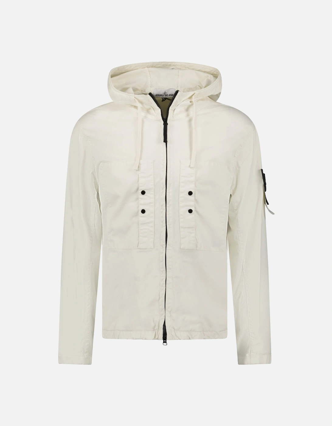 Ivory Chest Pocket Hooded Jacket, 6 of 5
