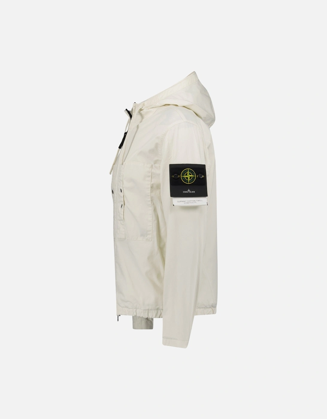 Ivory Chest Pocket Hooded Jacket