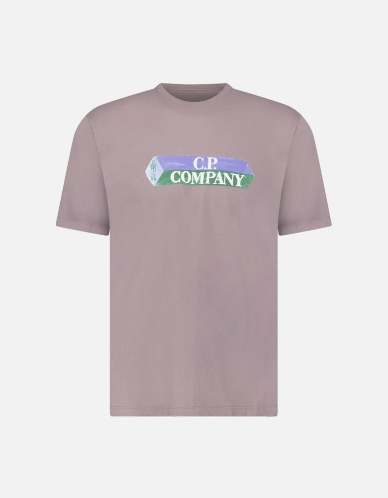 Cotton-Jersey T-Shirt in Purple Dove