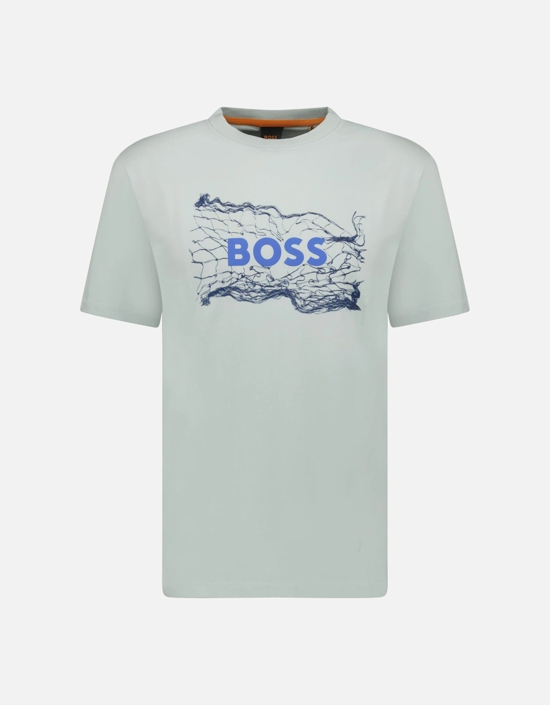 Light Blue Cotton Jersey Artwork T-shirt, 4 of 3