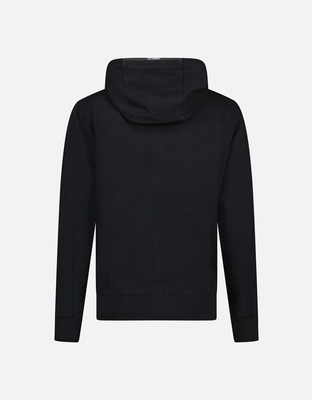 Light Fleece Lens Zip Hoodie Black