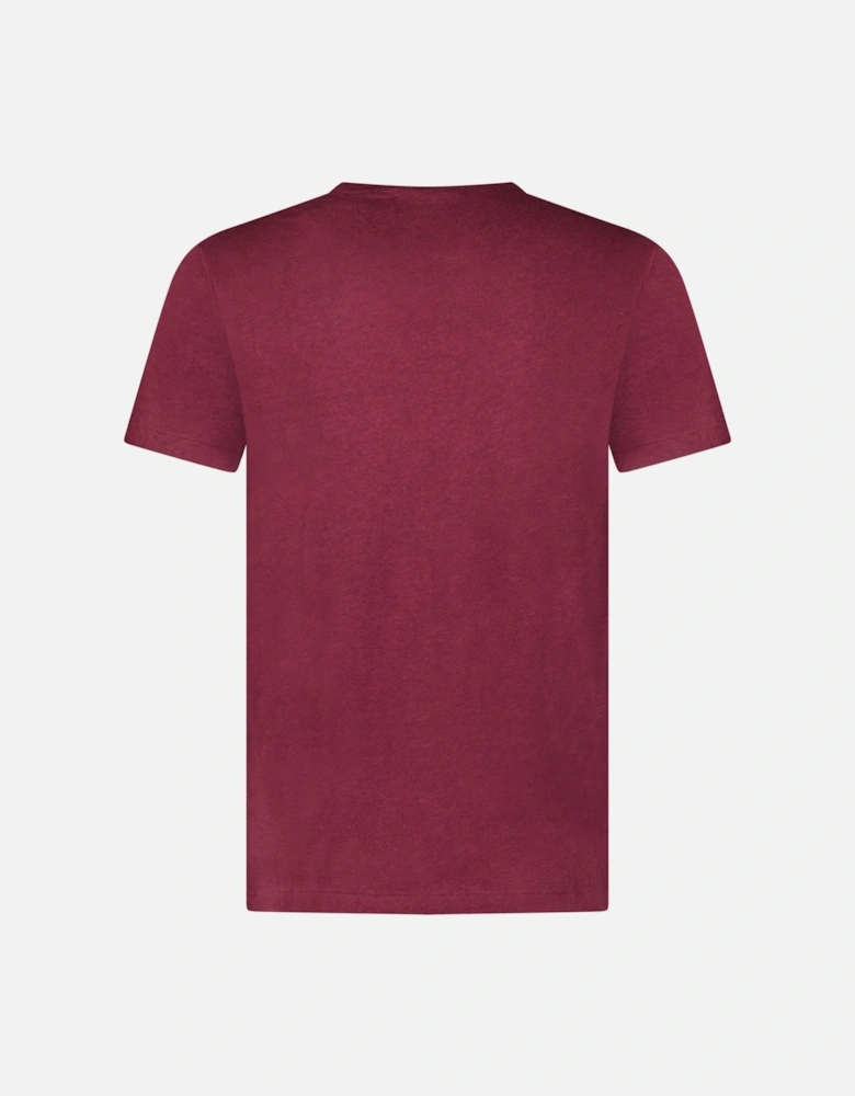 Custom Slim Fit T-Shirt in Burgundy