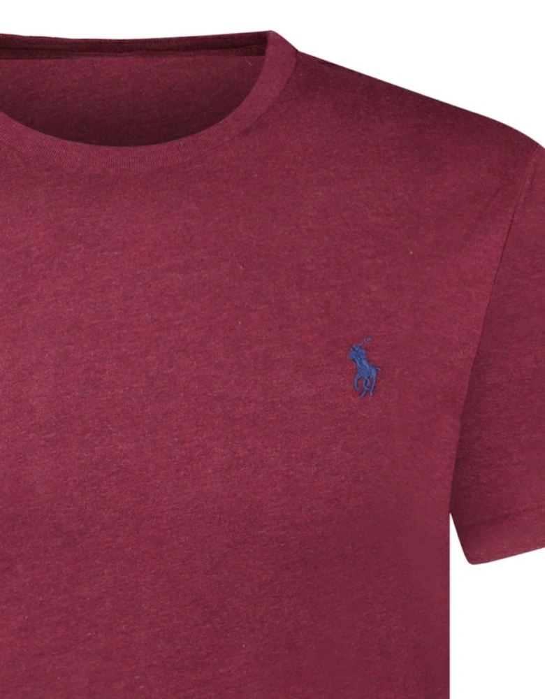 Custom Slim Fit T-Shirt in Burgundy