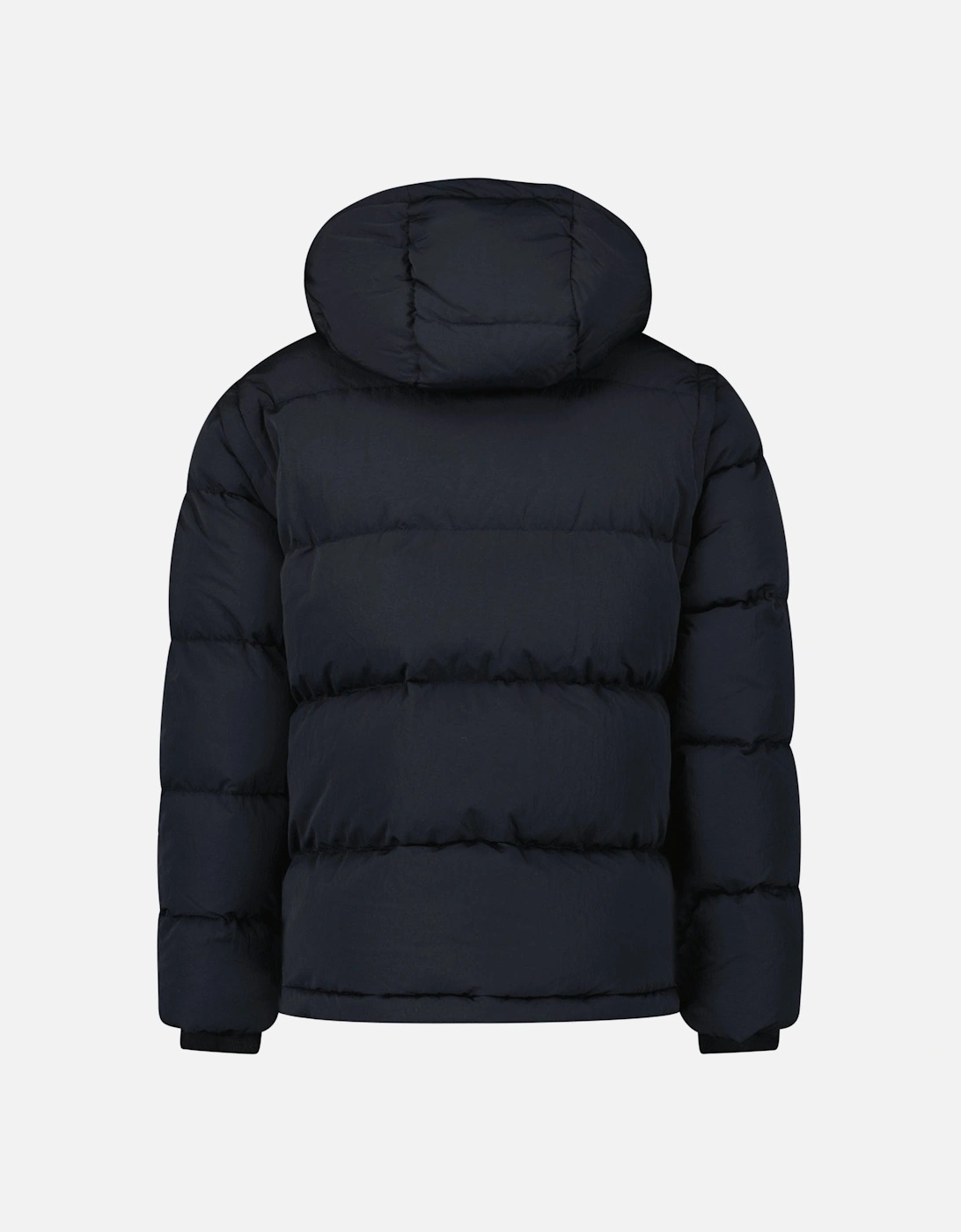 Technical Nylon Puffer Coat / Gilet in Charcoal Black