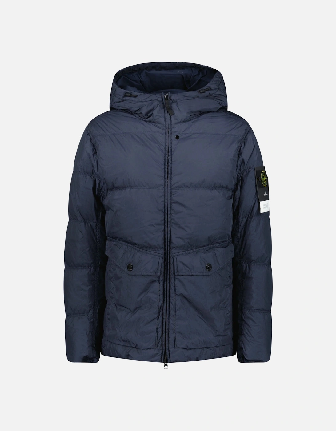 Hooded Down Jacket in Navy, 6 of 5