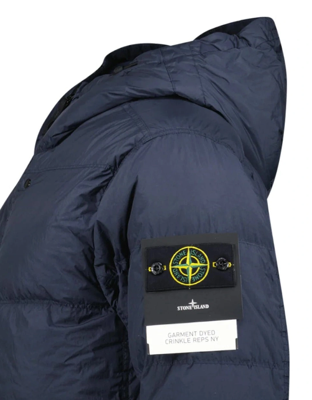 Hooded Down Jacket in Navy
