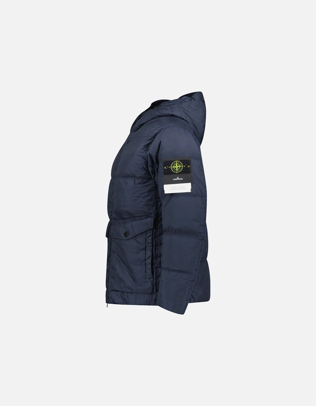 Hooded Down Jacket in Navy
