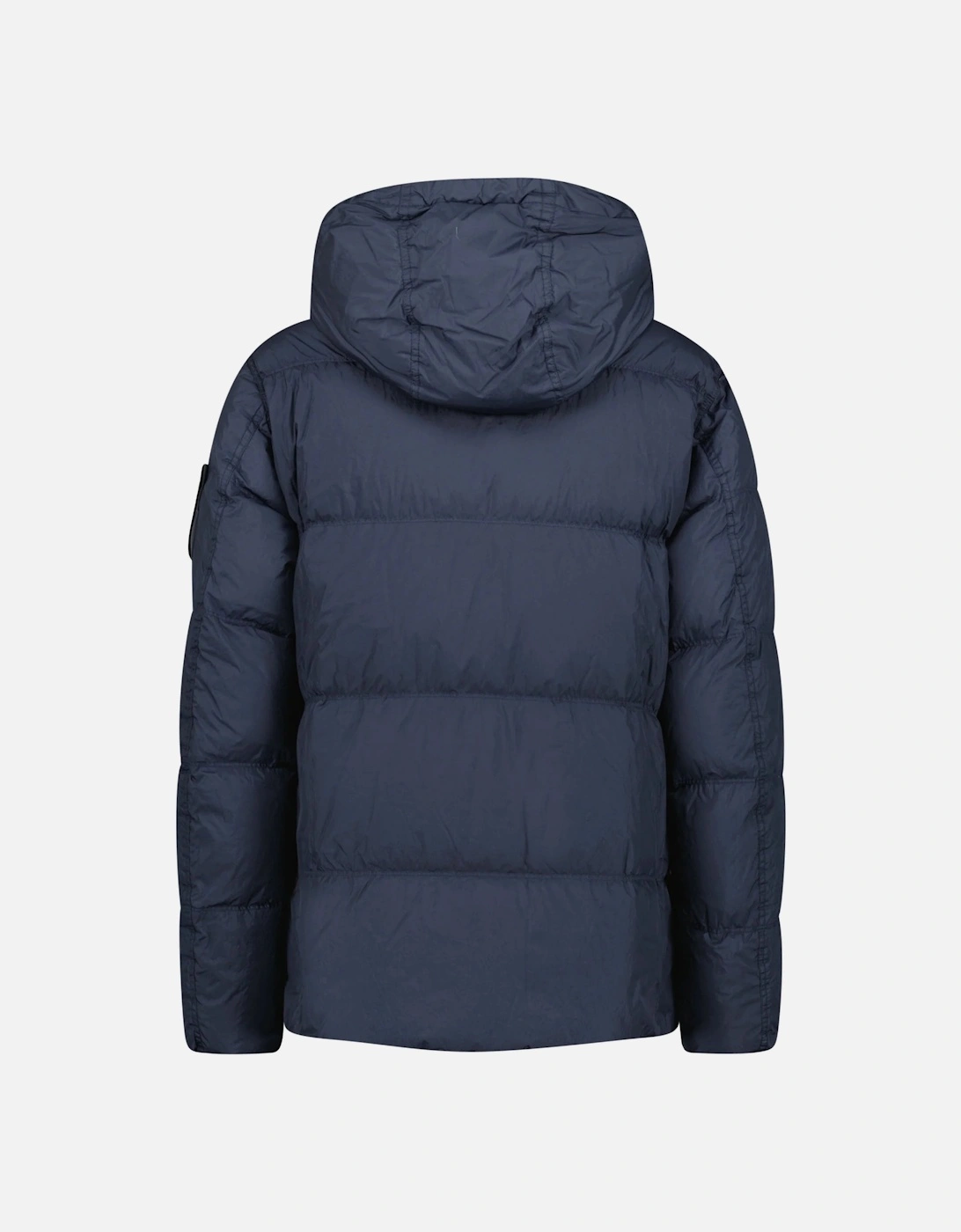Hooded Down Jacket in Navy