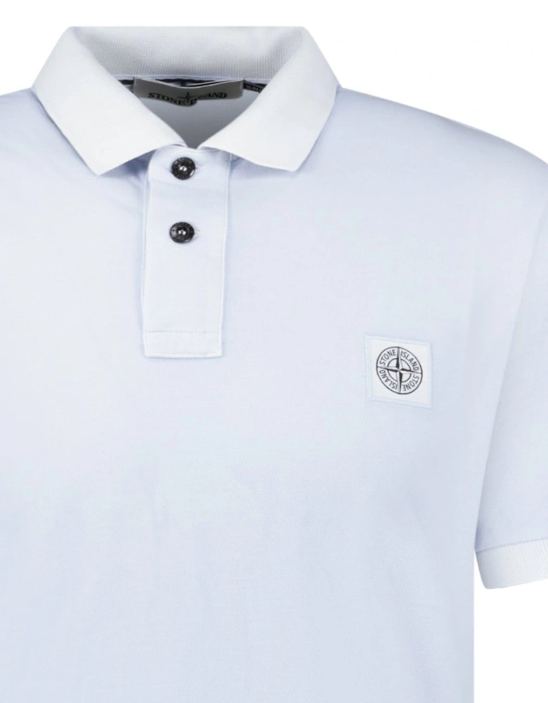 Slim Fit Polo Shirt in Sky Blue