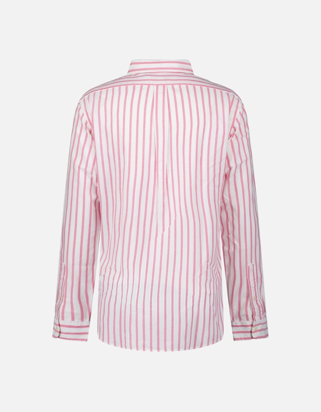Custom Fit Stripe Oxford Shirt in Pink/White