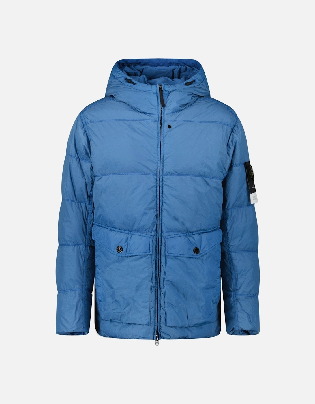 Hooded Down Jacket in Steel Blue, 6 of 5