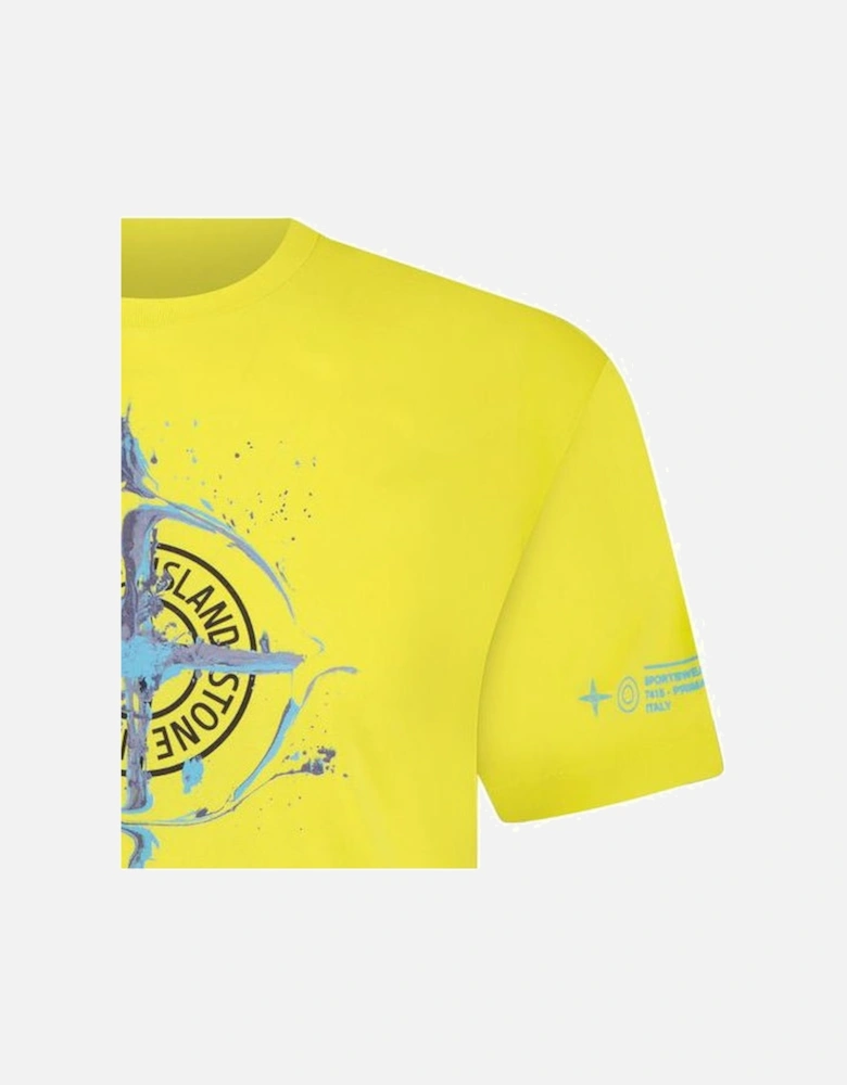 'Marble One' T-Shirt Yellow