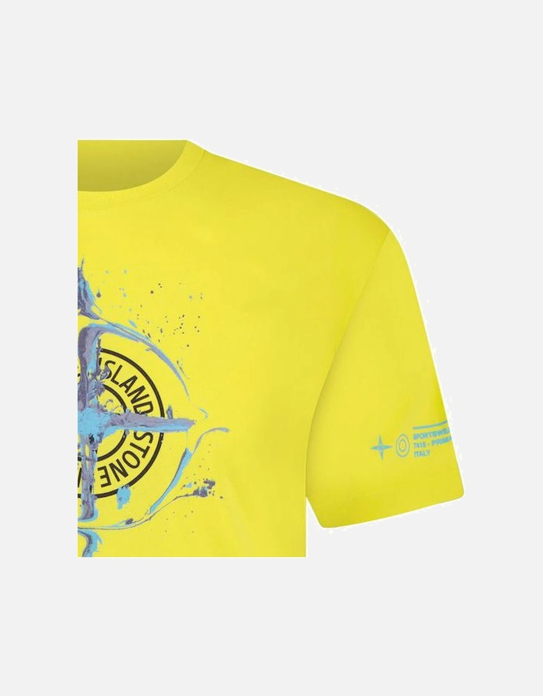 'Marble One' T-Shirt Yellow
